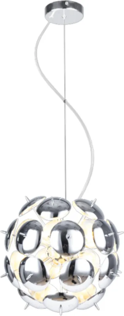 Lustre de salon Muskat argenté 100cm idéal pour grande table à manger