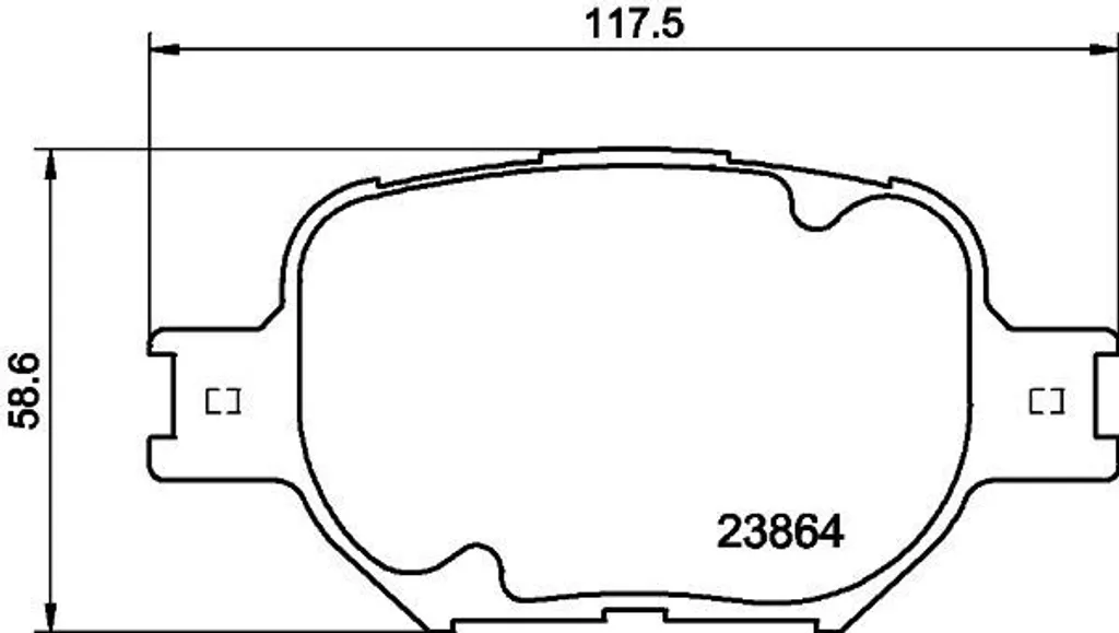 Plaquettes de frein anti-bruit pour Toyota Celica et Corolla Verso OE