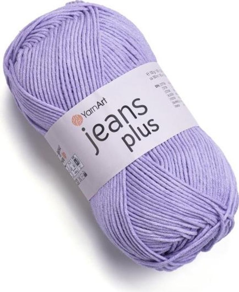 YarnArt Jeans Plus 89 Fiolett 100g/160m, Baumwolle/Acryl, Produktbild 