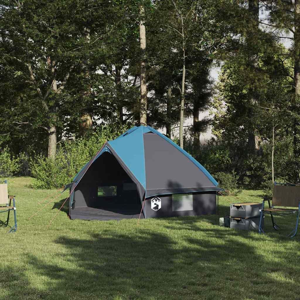 "Schlussverkauf" Teepee zelt 1 PC - Campingzelte UV-beständige - mit Dach - Blau und Grau 490x410x210 cm C15421