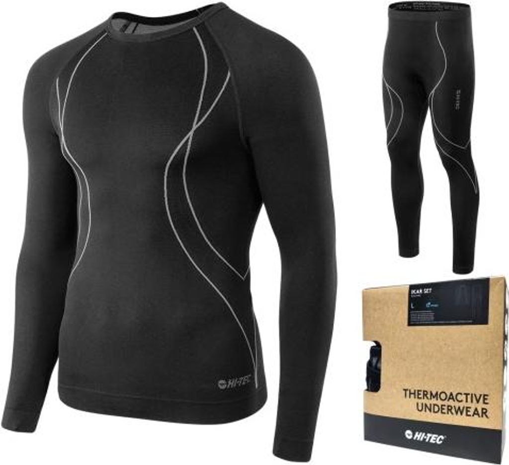 Hi-Tec - "Ikar" Thermo-Unterwäsche-Set für Herren PP15702 (XXL) (Dunkles Marineblau)