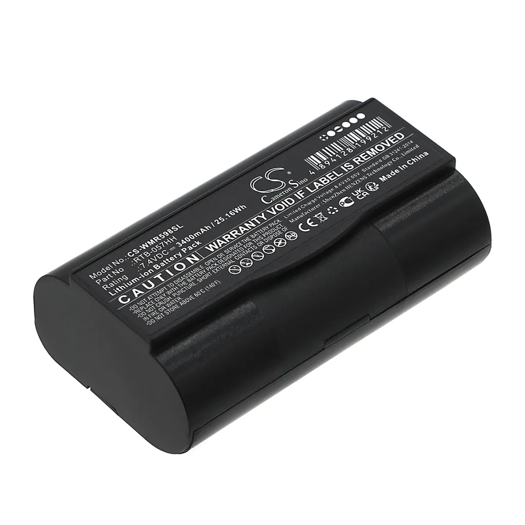 Batterie de rechange pour WINMATE R05I98H-RTD1 remplaçant la RTB-057HH