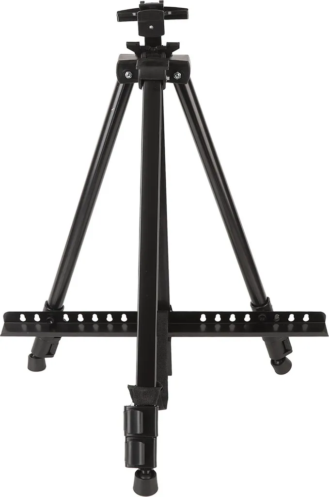Chevalet pour le dessin et la peinture nomade avec trépied pliable noir