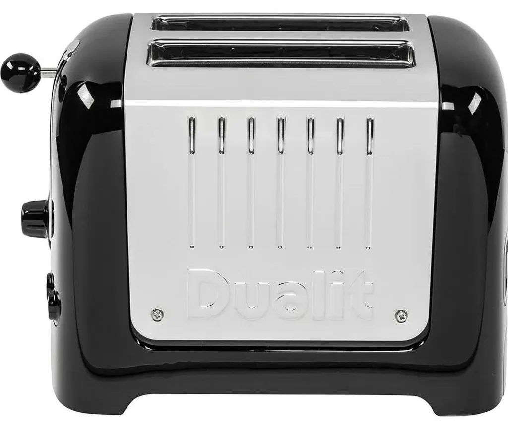 Grille-pain 2 fentes Dualit Lite noir 1200W pour pain épais et bagel