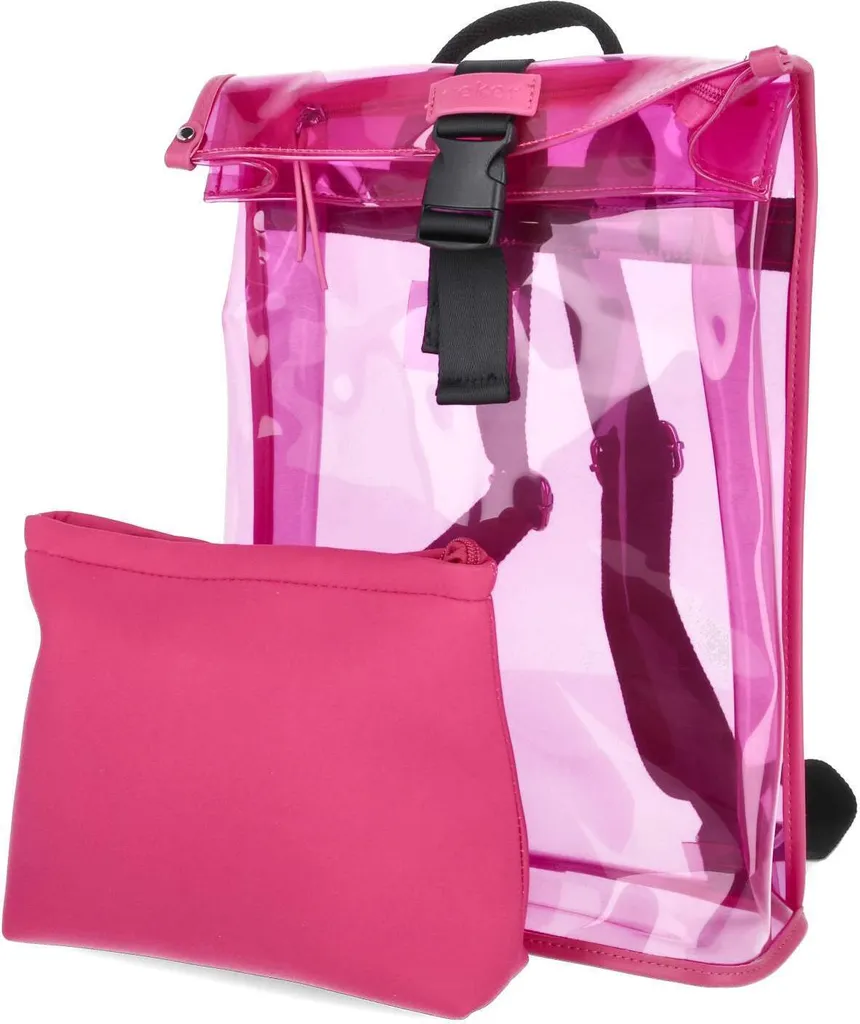 Zaino Donna Rieker Rosa Trasparente City Pack - Offerta Online