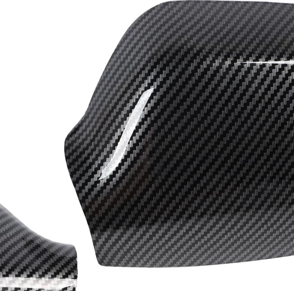 Coques de rétroviseurs extérieurs aspect carbone pour auto 2 pièces