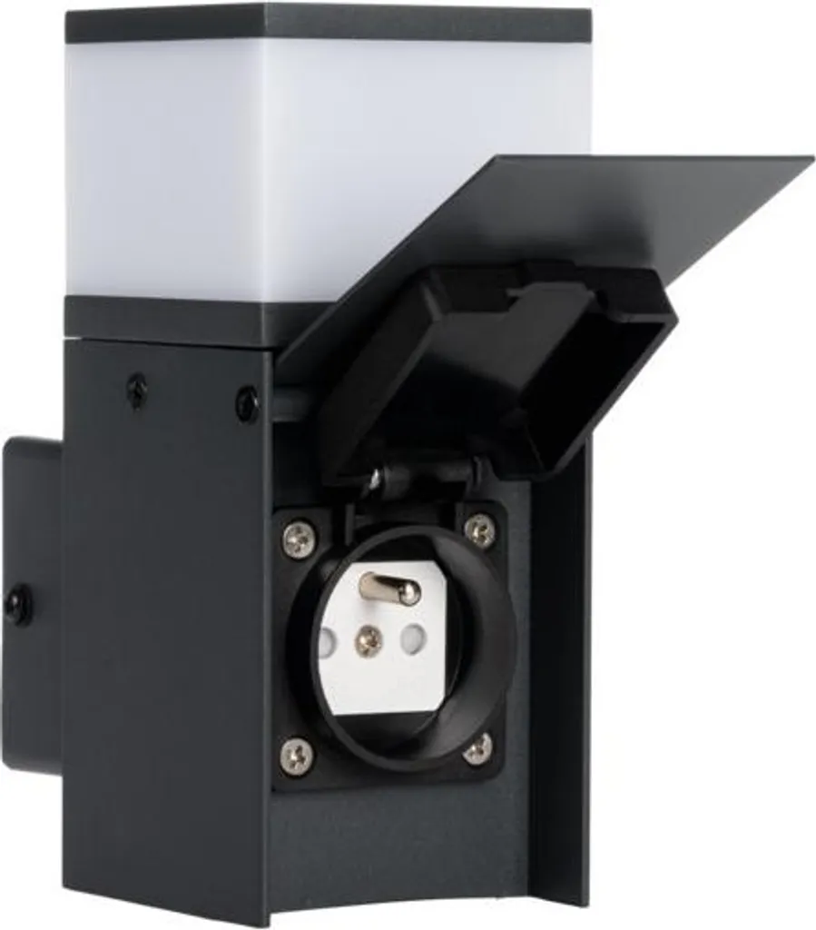 Applique murale IP44 contre humidité luminaire extérieur noir G9