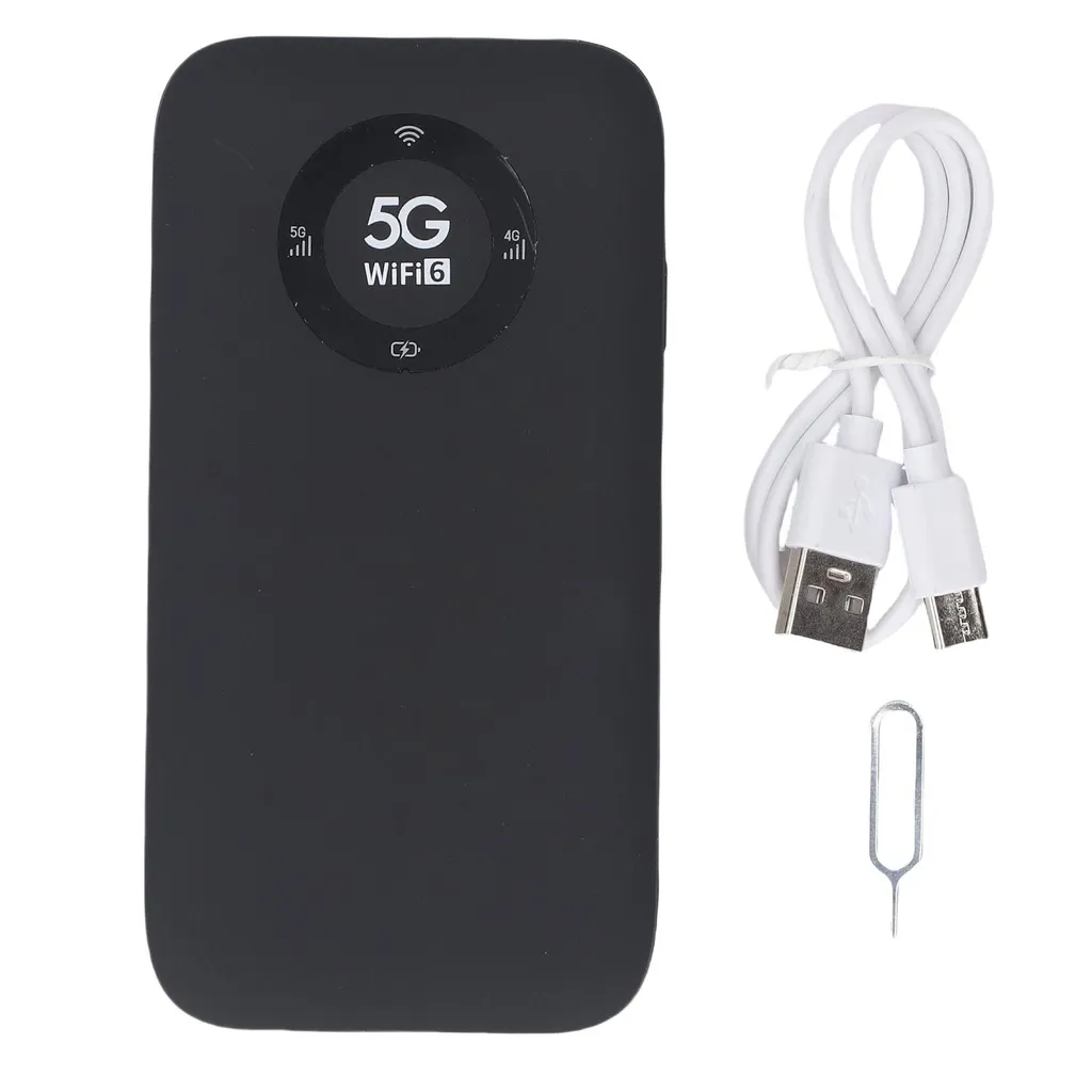 Hotspot Mobile 5G WiFi 6 Routeur sans Fil avec Carte SIM et Batterie 7100mAh
