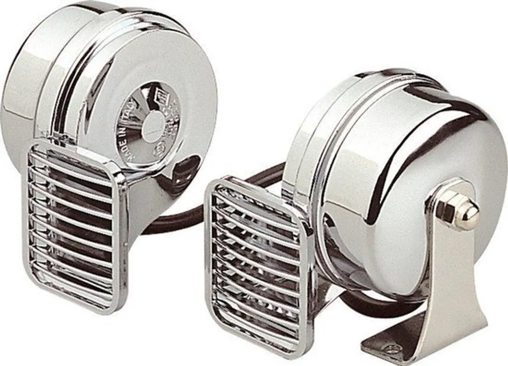 Avertisseur Sonore Bateau Marco MT2 Chromé 12V Double Tonalité