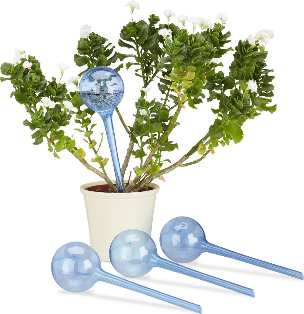 relaxdays 8 x Bewässerungskugeln blau