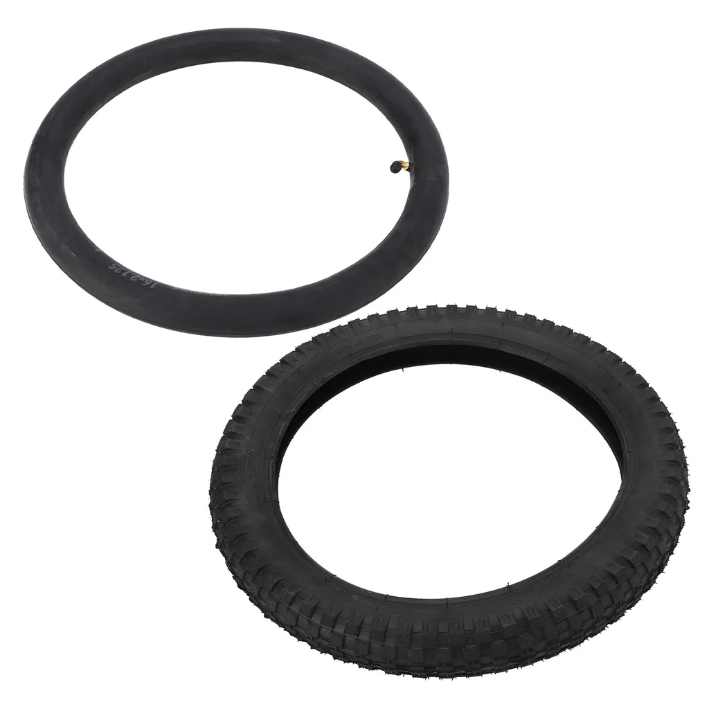 Pneu anti-dérapant 16x2.4 dirt bike pneu extérieur et intérieur noir