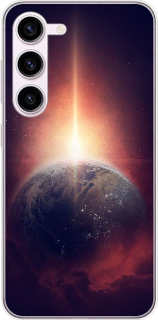 König Design Hülle kompatibel mit Samsung Galaxy S23 Kunststoff Soft Handyhülle - Handy Case Unsere Erde