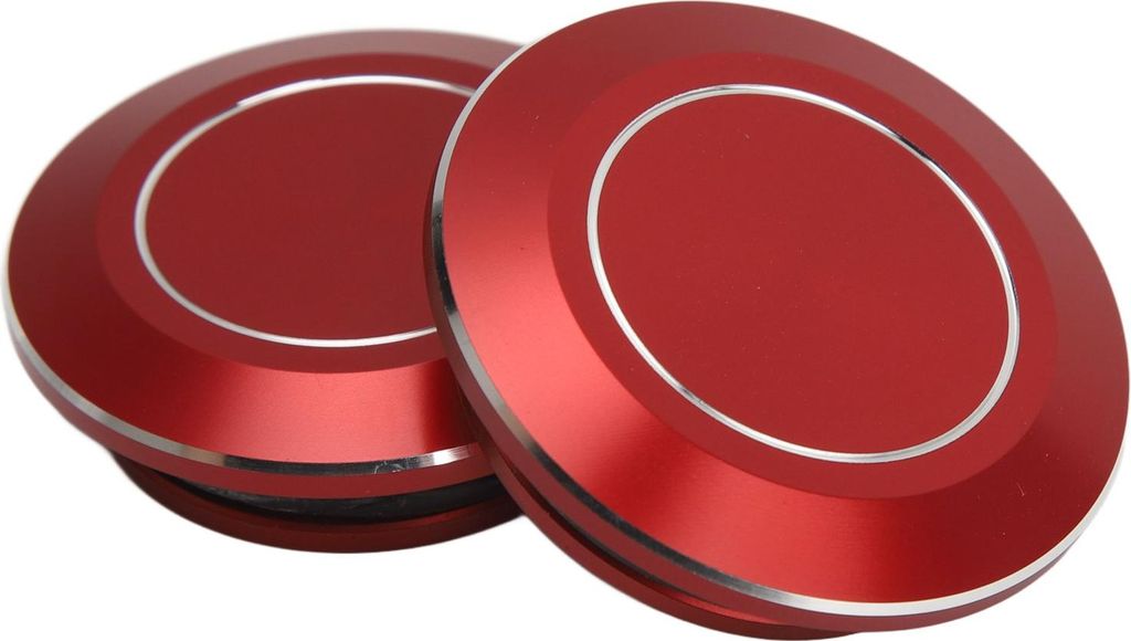 2 Stück Motorradrahmen Lochkappe CNC Aluminium Staubdichte Stecker für CMX1100 Rot