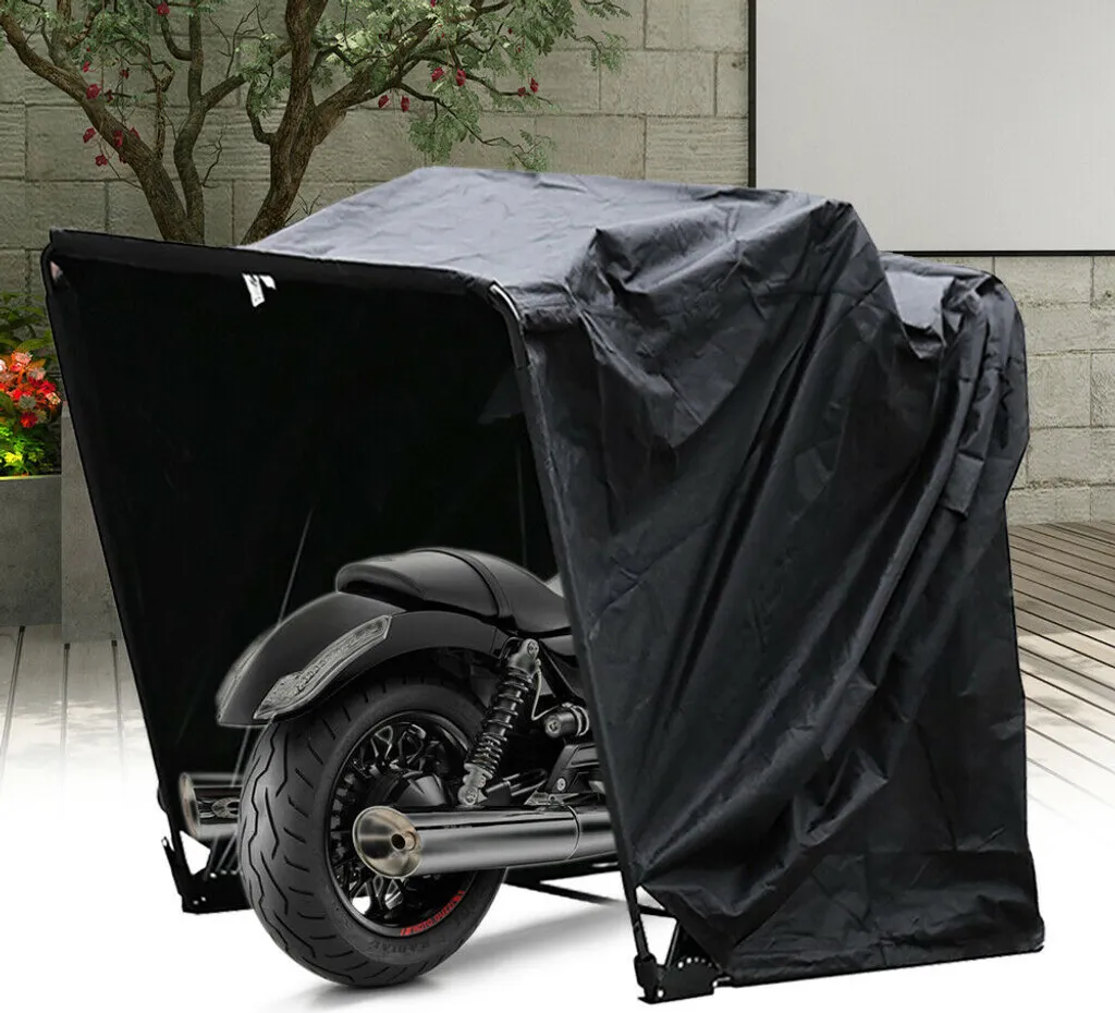 Housse de moto étanche en tissu Oxford 600D noir pour protection outdoor