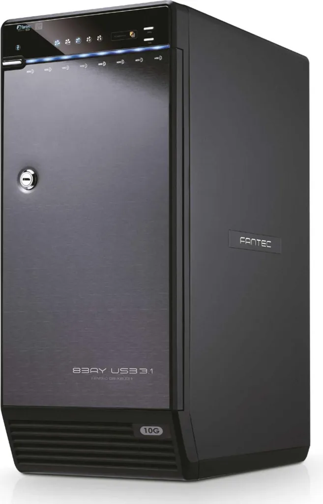 Fantec QB-X8U31 Boîtier 8 Baies Disque Dur 3.5 SATA USB 3.1 Gen 2