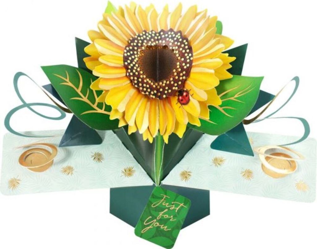 Grußkarte Pop Up Karte Grußkarte, Sonnenblume, Grußkarten, Produktbild 