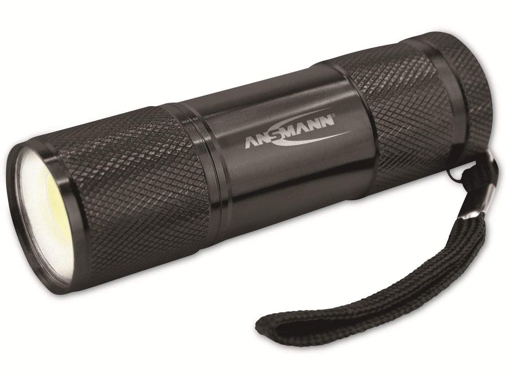 ANSMANN Action COB LED nero 9,5 cm, 200 lux, 175 lumen, 1 W Immagine del prodotto 