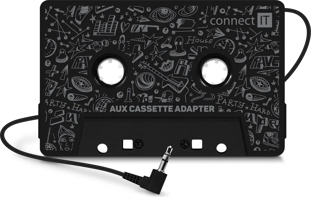 Plus de Bluetooth ? Utilisez l'Adaptateur Cassette Jack 3,5 mm Noir