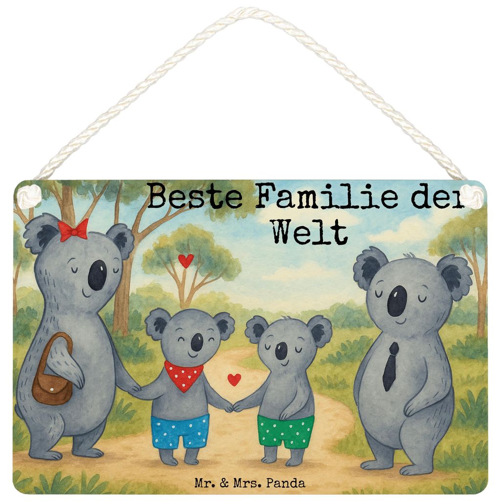 Mr. & Mrs. Panda hängeschild Koala Familie zwei Design DIN A4 - Weiß - Geschenk, Türschild, Holzschild, Wandschild, Zusammen, Schild, holzbild, ...