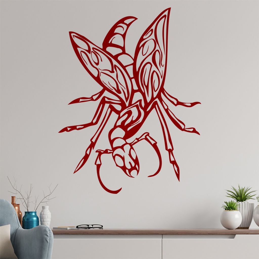 Riesen Käfer Wandtattoo in 6 Größen - Wandaufkleber Wall Sticker - Dekoration, Küche, Wohnzimmer, Schlafzimmer, Badezimmer