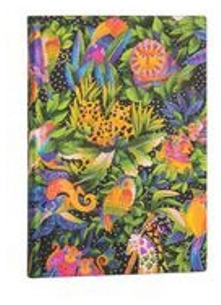 Paperblanks Jungle Song, Abbildung, Mehrfarbig, 176 Blätter, 100 g/m², Liniertes Papier, Softcover