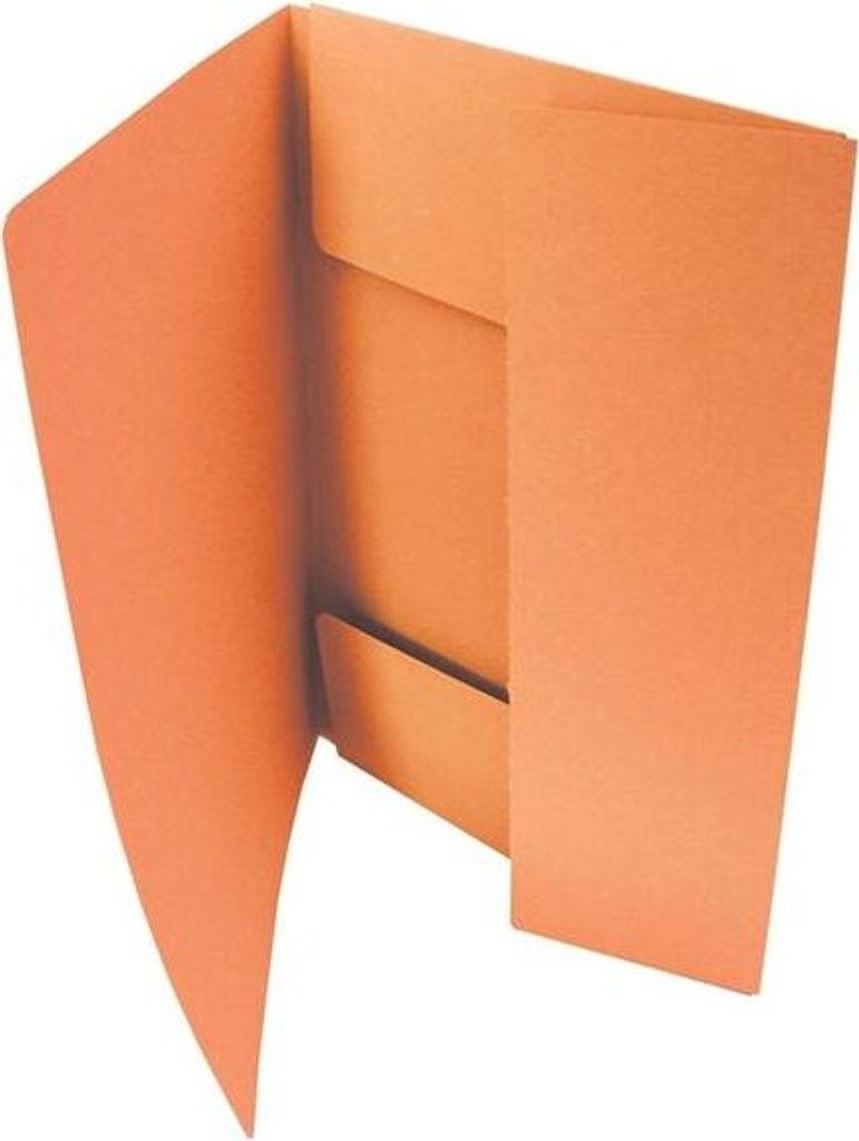 Chemises en papier HIT Office A4 avec rabats, orange, 50 Image du produit 