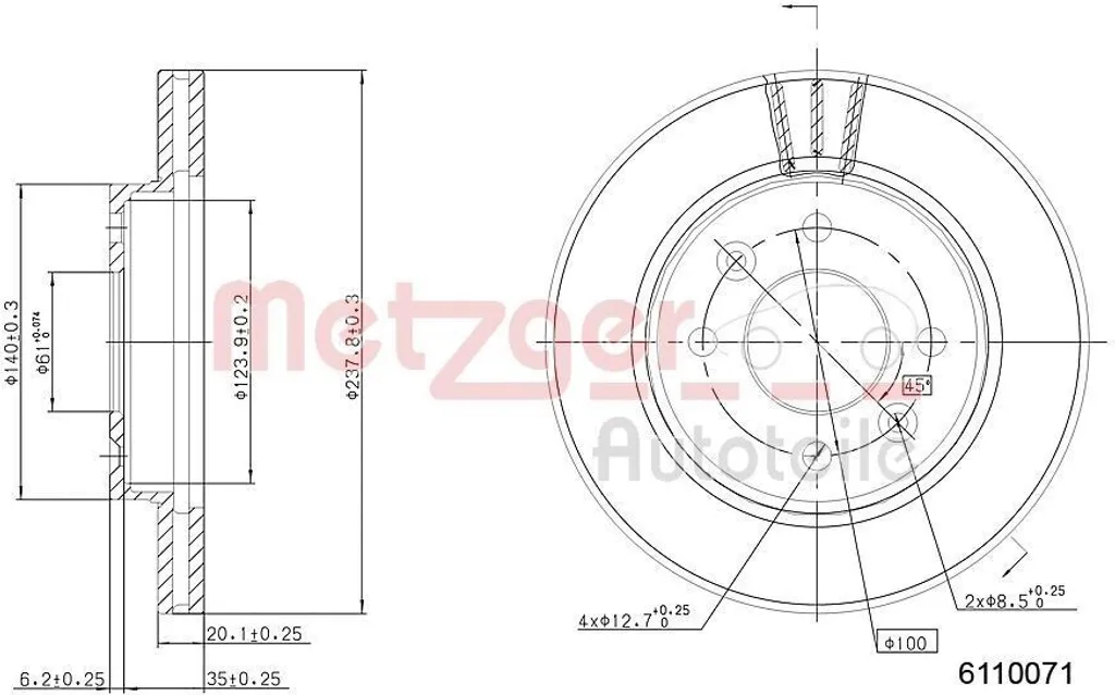 Jeu de Disques de Frein Avant Ventilés pour Renault Clio II Phase 1 & 2