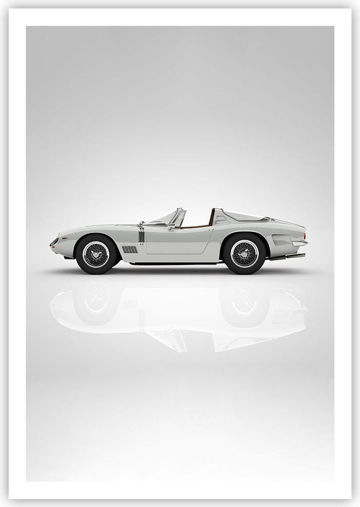 Poster - Poster ohne Rahmen - Sportlich Auto Vintage - Produktbild 