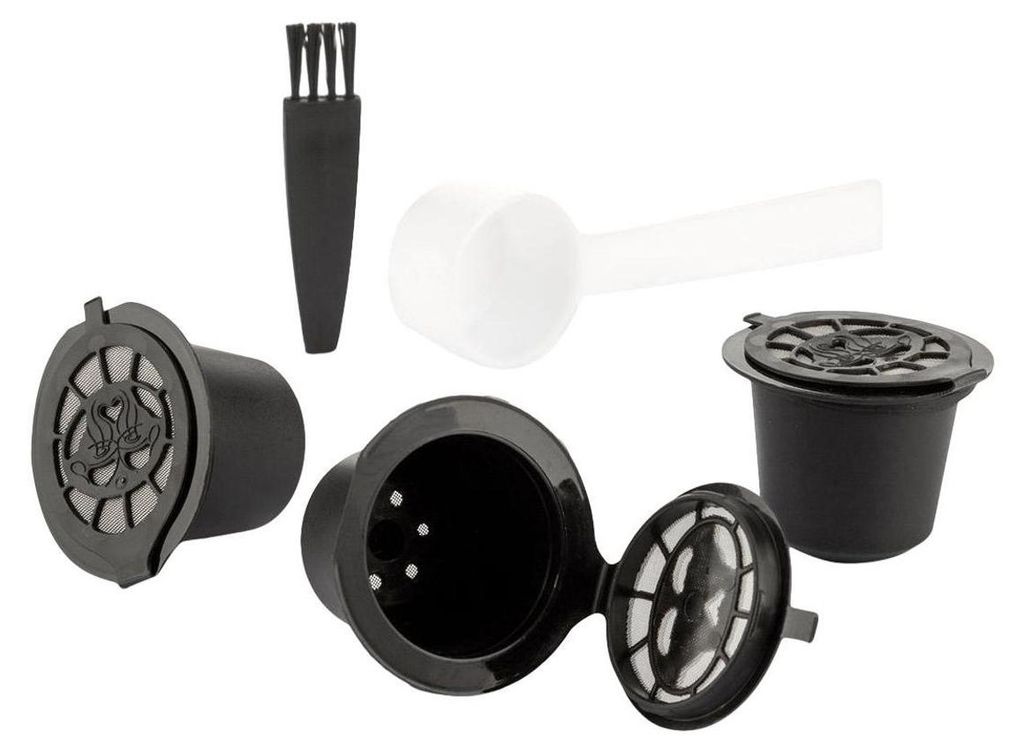 InnovaGoods 78827 Set mit 3 wiederverwendbaren Kaffeekapseln, Silikon, Bunt