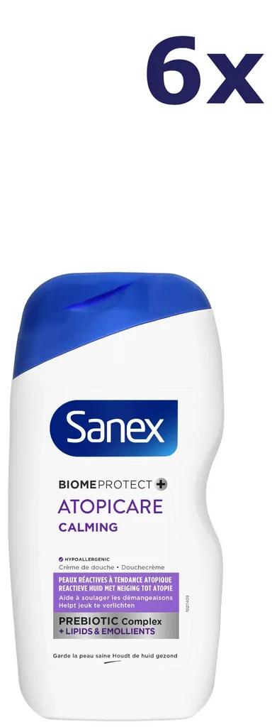 Pack Gel Douche Sanex pour Peau Atopique - Atopicare Calming 6x400 ml