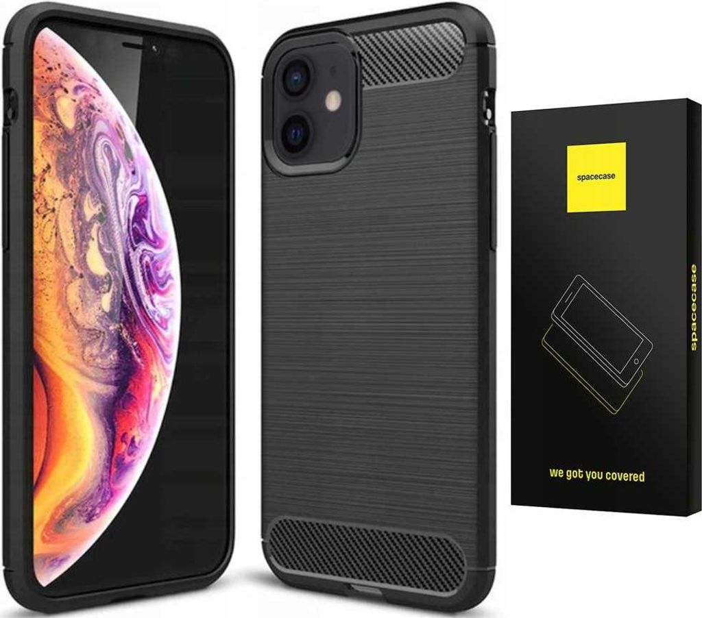 Spacecase Carbon iPhone 12/12 Pro czarny