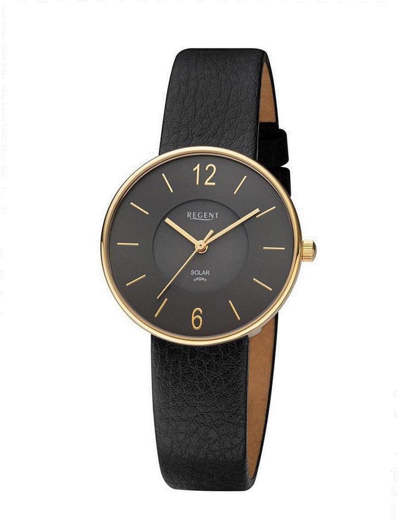 Regent Damen Solaruhr BA-720 mit veganem Leder