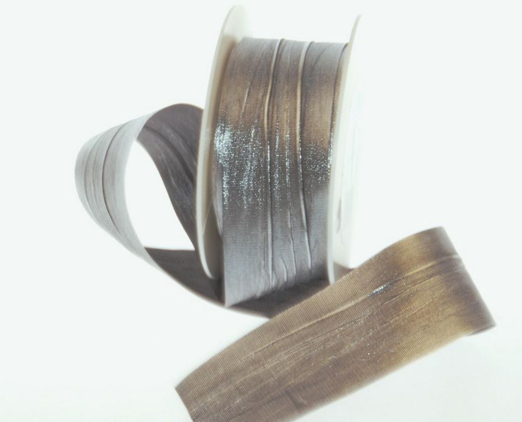 Dekoband "X-Mas-Crash" - 40mm 10m - col. 630 - schwarz-silber - 6315-40-10-630