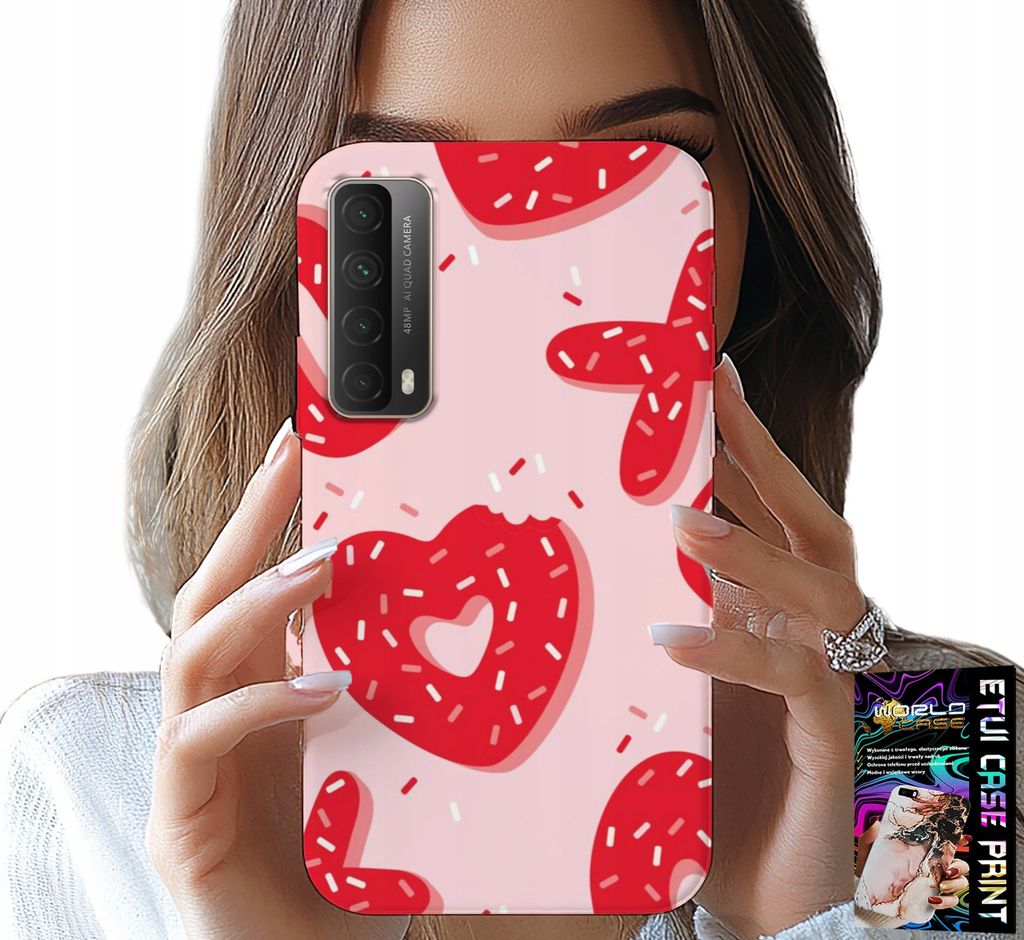 Hülle Für Huawei P Smart 2021 - Feminine, Modische Designs Xoxo Heart + Glass