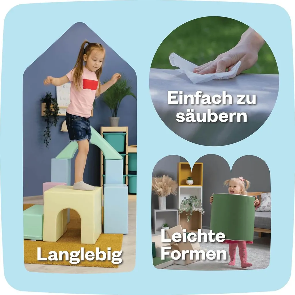 Modules de jeu souples pour parcours d'éveil bébé IGLU Soft Play - 4 PIÈCES - 5