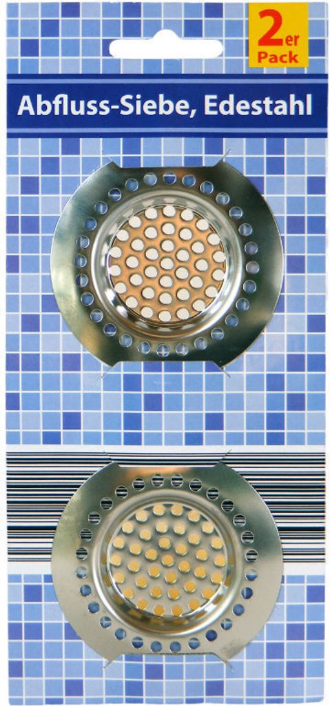 Abflusssiebe Edelstahl 2er Pack Produktbild 
