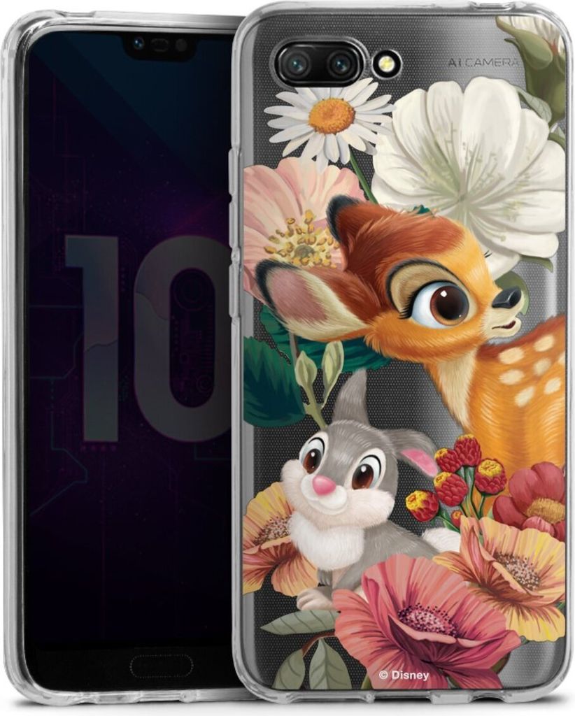 DeinDesign Handyhülle für Huawei Honor 10 Silikon Hülle Case Smartphone Schutzhülle Bambi Disney Klopfer