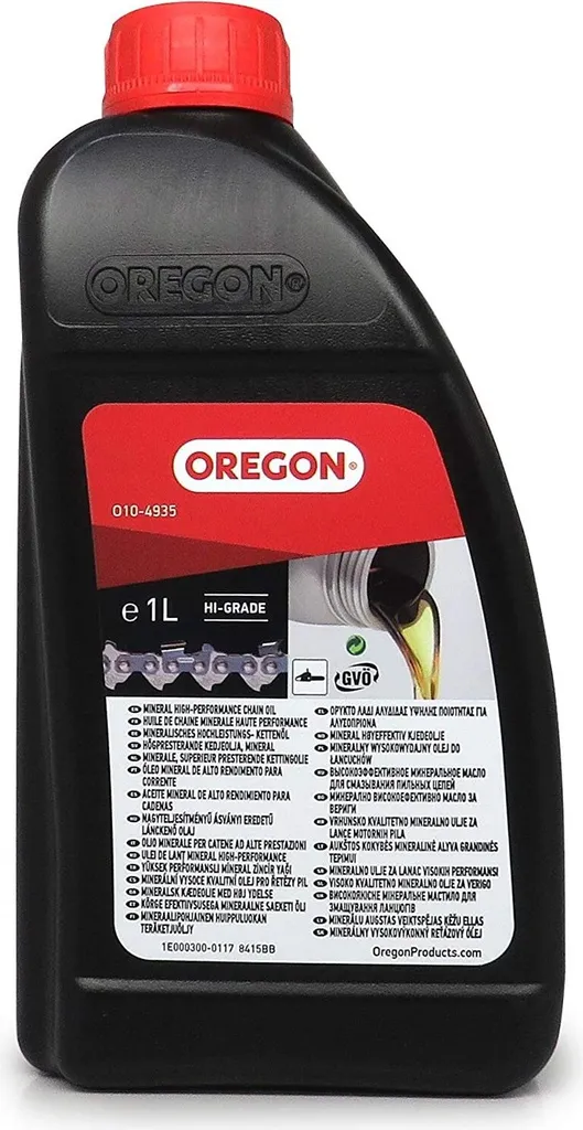 Huile Chaîne Oregon 1L : Évitez l'Usure et le Grippage de Tronçonneuse
