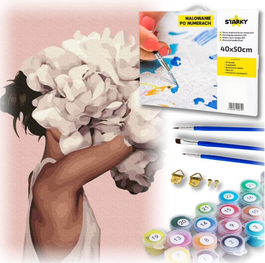 Bild zum Malen nach Zahlen für Kinder, kreatives Zeichnen mit Rahmenfigur