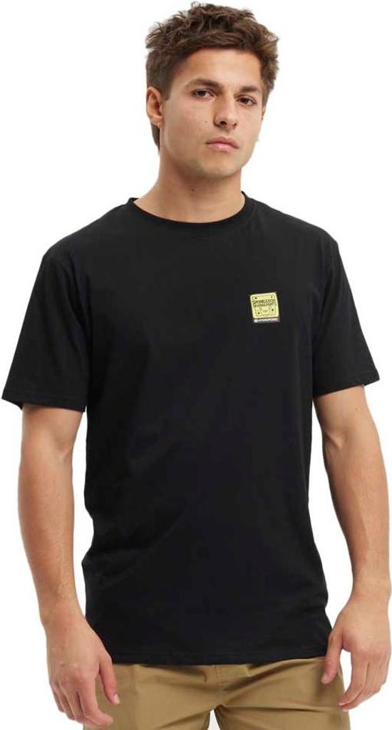 Hydroponic Sb Skull Kurzarm-t-shirt Schwarz L Herren Schwarz L