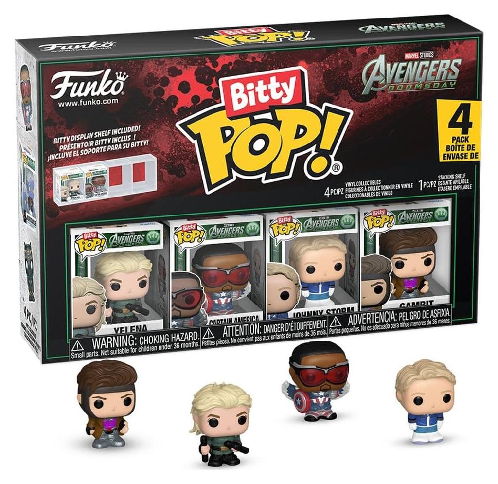 Funko Blister con 4 figure Bitty POP, personaggi Marvel Immagine del prodotto 