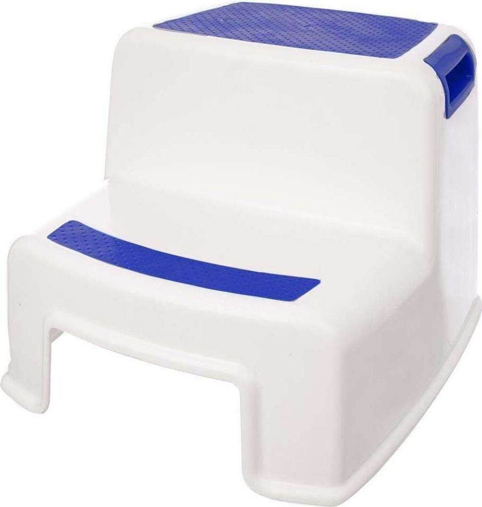 ORION Tritthocker Zweistufiger, Trittschemel für Kinder, Trittstufe, Badhocker, Stufe