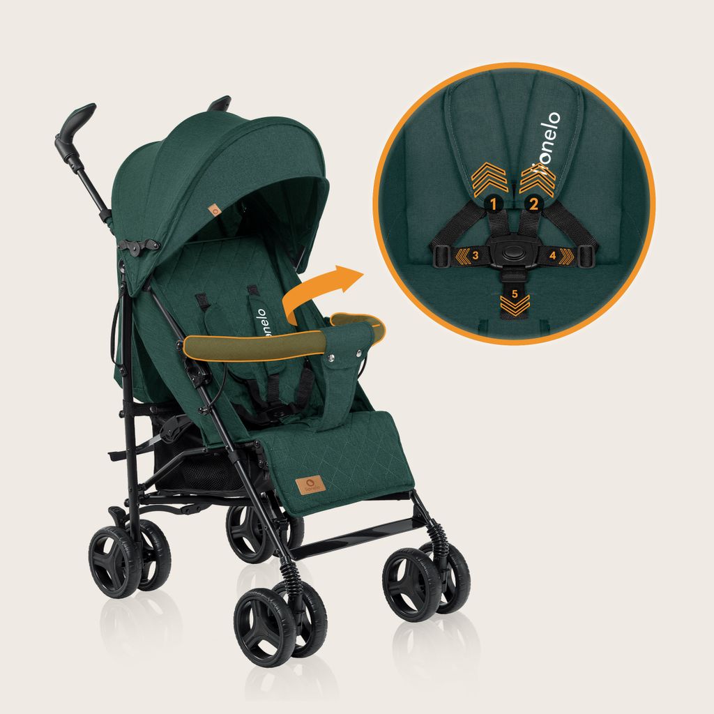 Lionelo Irma buggy malý skladací cestovný kočík s Obrázok produktu 5
