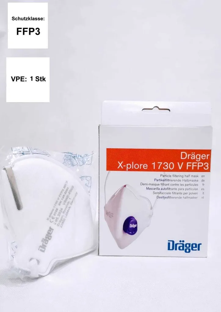 Dräger X-plore 1730 V FFP3 NR D Masque de Protection Valve 3951088