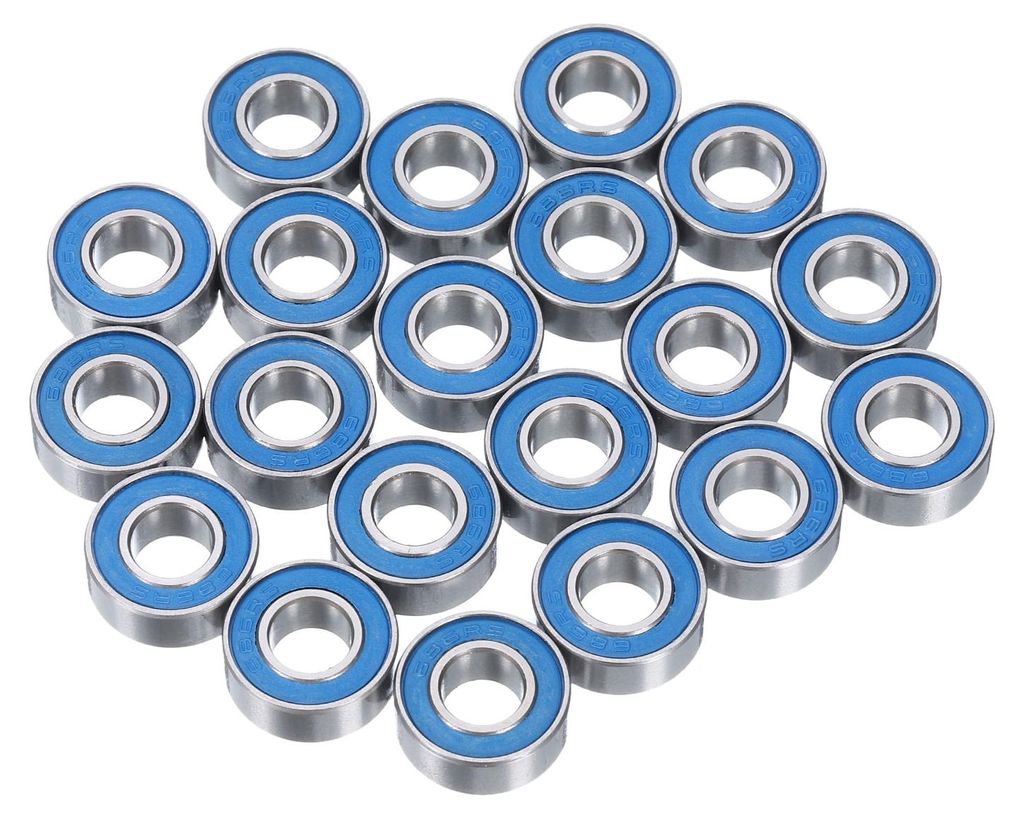 20 Stš¹ck 686-2RS Miniatur-Rillenkugellager 6x13x5mm Doppelt abgedichtete Lager (Blau) fš¹r Elektromotor, Haushaltsger?te, Maschinen P6 (ABEC 3)