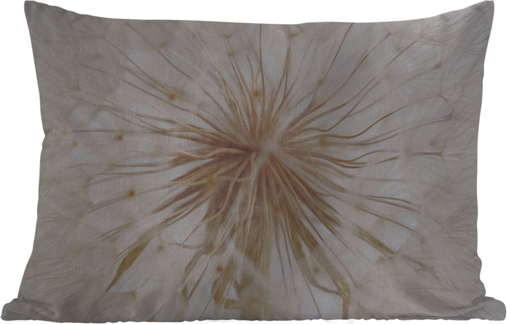 MuchoWow Outdoor Kissen - Blumen - Löwenzahn - Entwurf - 50x30 cm - Wetterfest - Lounge Kissen - Sofa kissen - Wohnzimmer Dekoration