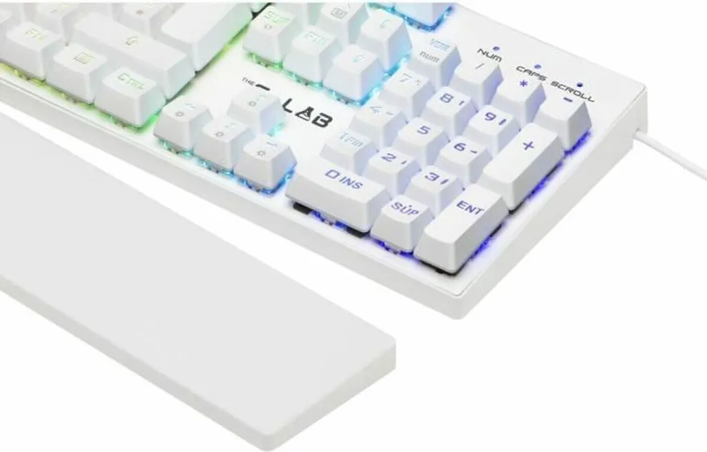 Clavier mécanique The G-Lab KEYZ RUBIDIUM Blanc Azerty pour Gaming - 3