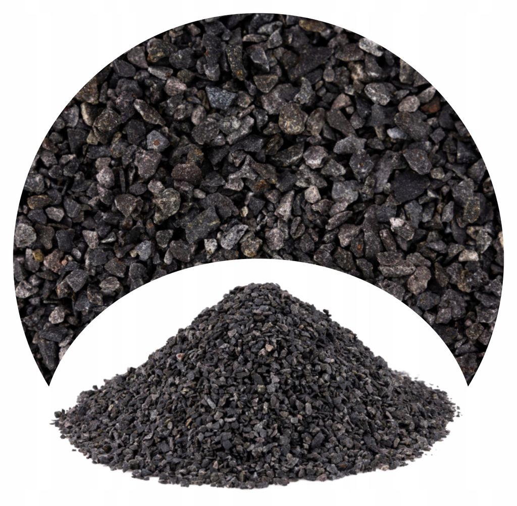 Ghiaia acquario nera bazaltica 2 3 mm, substrato naturale Immagine del prodotto 