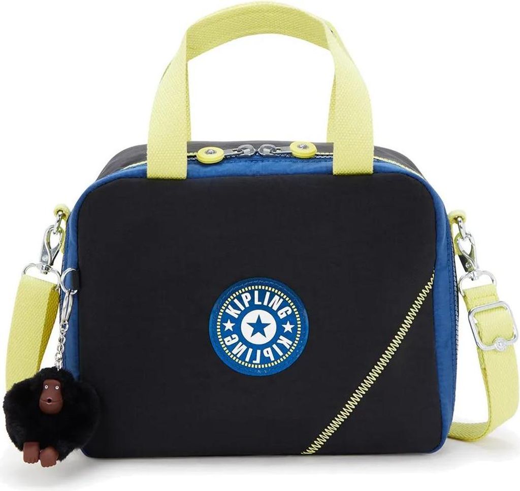 Kipling Miyo 8l Lunchtasche Blau,Schwarz Blau,Schwarz One Size
