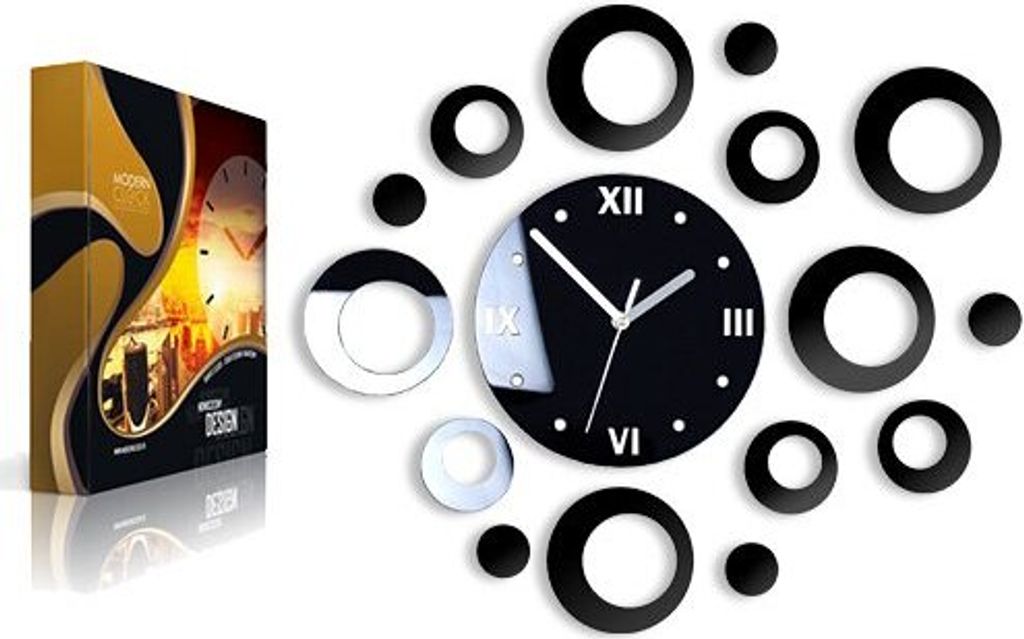 ModernClock, Quarzuhr, wanduhr modern, Ring uhr